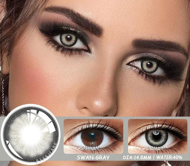 1 Pair Color Contact Lenses for Eyes Natural High Quality Lenses Eye Lenses Gray Contact Green Eye Lenses Blue Lenses