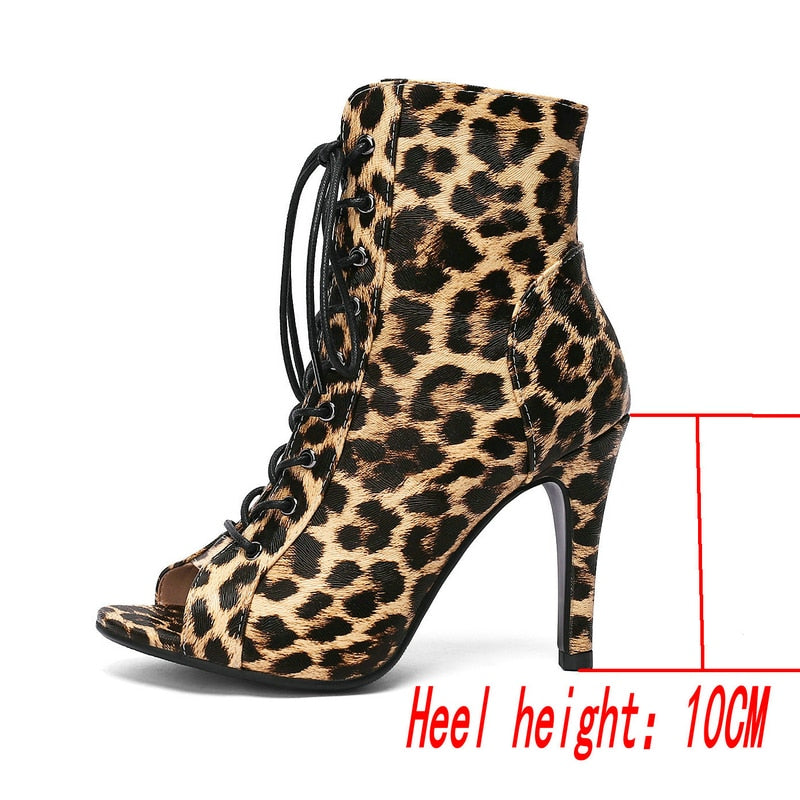 Fashion Women Dance Sandals Open Toe Gladiator Sexy Comfort Thin HIgh Heels Party Ballroom Latin Dance Shoes Woman's Plus Size