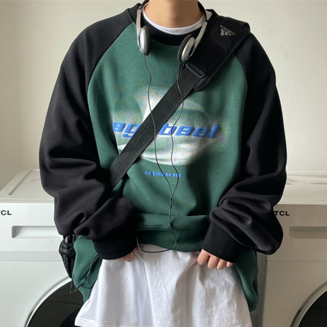 90s Vintage Hoodie Women Hip Hop Streetwear Oversized Sweatshirts Boyfriend Style Harajuku Retro Long Sleeve Pullover