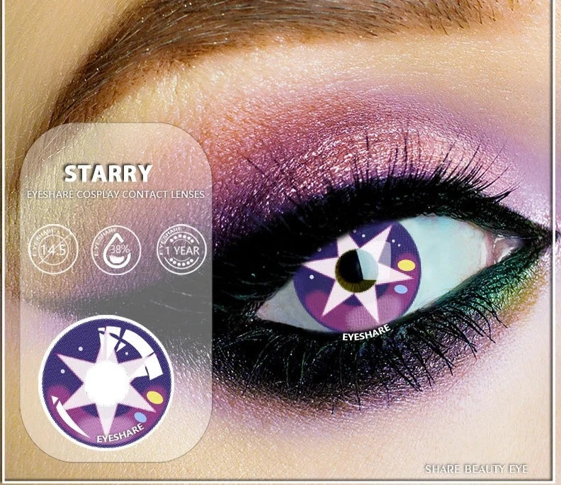 1Pair Color Contact Lenses for Eyes Cosplay Contact Lenses Crazy Lenses Halloween Eye Lenses Yearly Lense Fast Delivery