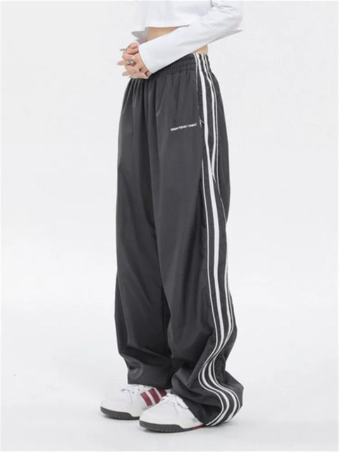 Casual Baggy Sweatpants Women Korean Harajuku Oversize Wide Leg Cargo Pants Joggers Hip Hop Streetwear Female Trousers