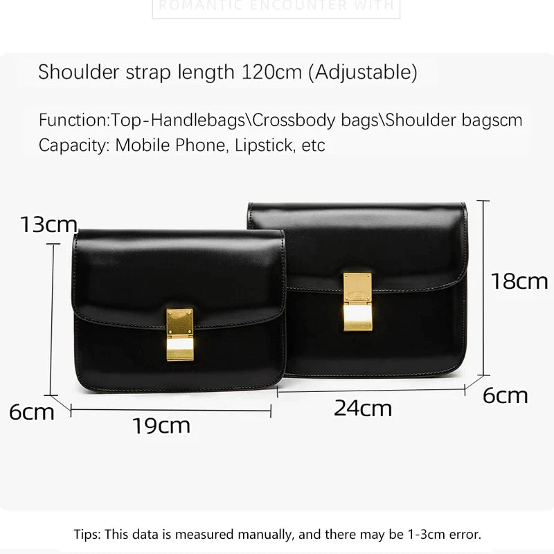 PU Leather Ladies Tofu Bag Luxury Design Handbag Purse Small Shoulder Brand Bags Black Crossbody Bags for Women 2022 Box