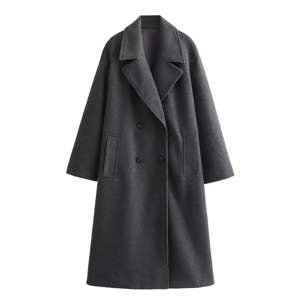 Autumn/Winter New Women's Wear New Fashion Casual Versatile Soft Loose Long Coat Coat