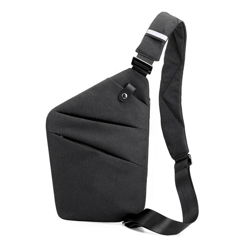 Fengdong men small chest bag ultra thin sports bag mini crossbody bags for men waterproof travel sling bag boy messenger bag