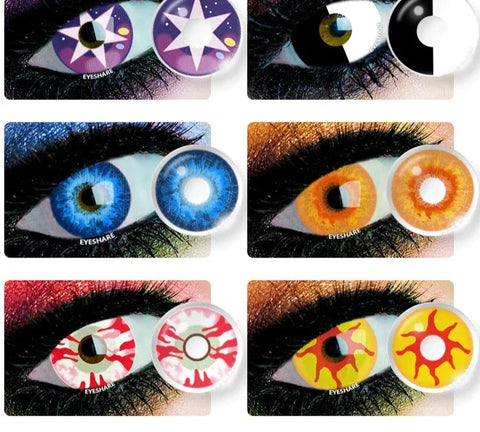 1Pair Color Contact Lenses for Eyes Cosplay Contact Lenses Crazy Lenses Halloween Eye Lenses Yearly Lense Fast Delivery