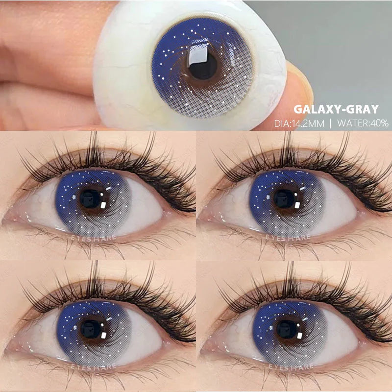 1 Pair Colorcon Korean Lenses Color Contact Lenses for Eyes Purple Lenses Blue Eye Lenses Brown Lenses Yearly Contacts