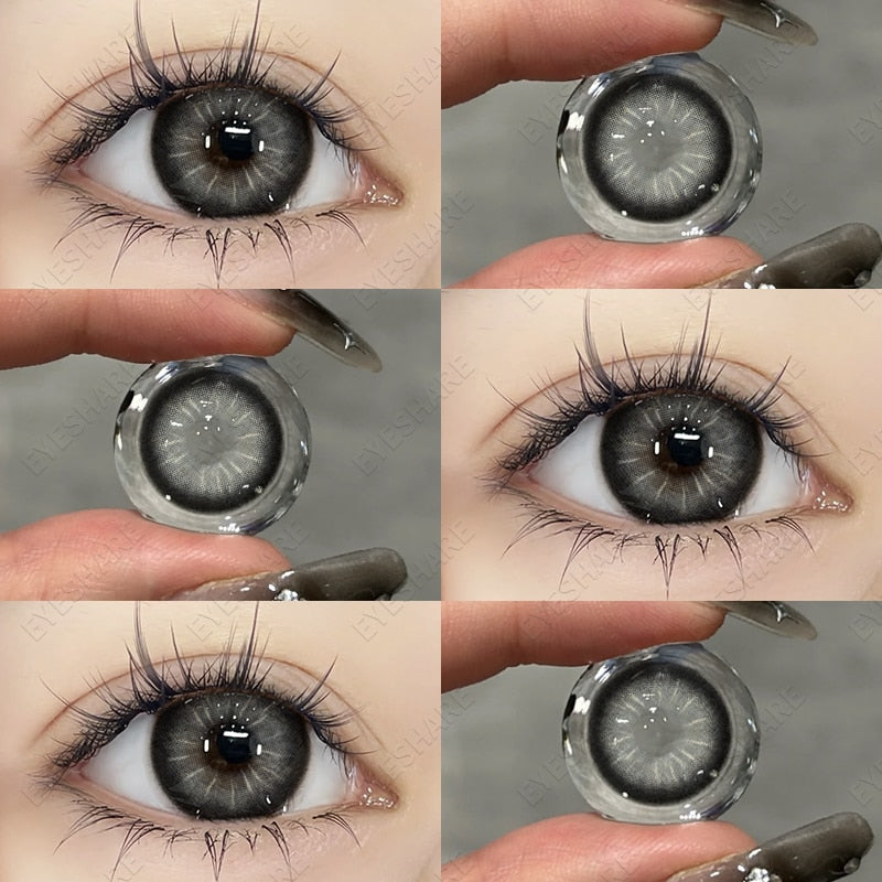 1 Pair New Colored Contact Lenses for Eyes Red Contacts Lenses Yearly Natural Fashion Blue Eyes Contacts Korean Lenses