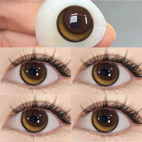 1 Pair Colorcon Korean Lenses Color Contact Lenses for Eyes Purple Lenses Blue Eye Lenses Brown Lenses Yearly Contacts