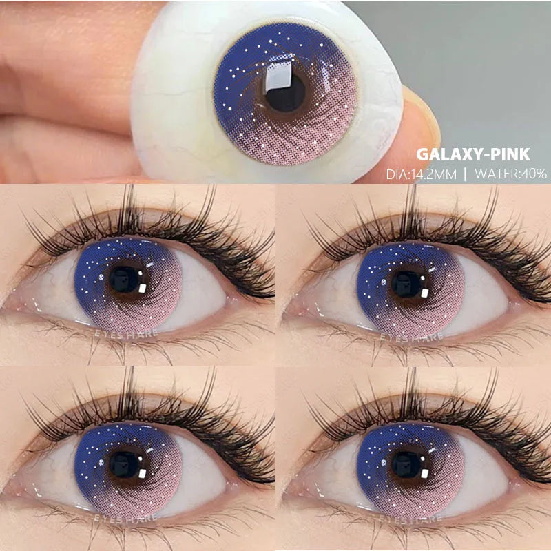 1 Pair Colorcon Korean Lenses Color Contact Lenses for Eyes Purple Lenses Blue Eye Lenses Brown Lenses Yearly Contacts