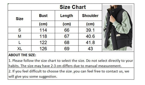 Winter Vest Women Down Cotton Waistcoats Ladies Winter Warm Sleeveless Jacket Female Fashion Zipper Waist Coat