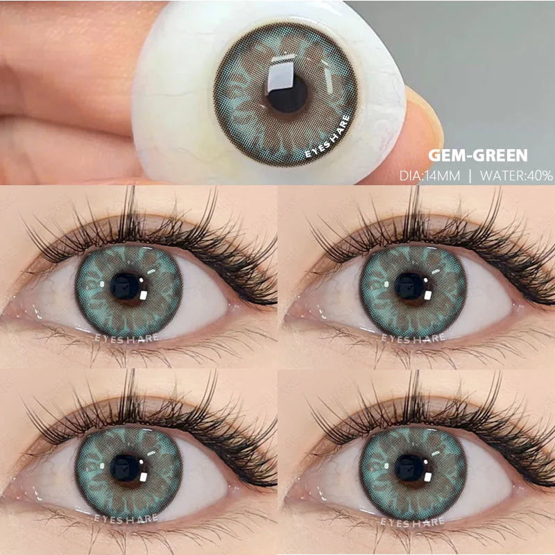 1 Pair Colorcon Korean Lenses Color Contact Lenses for Eyes Purple Lenses Blue Eye Lenses Brown Lenses Yearly Contacts