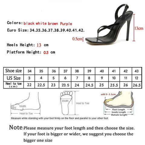 Sexy Buckle Strap Women Sandals Designer Square Toe Cross Tied High Heels Shoes Stripper Summer Pumps