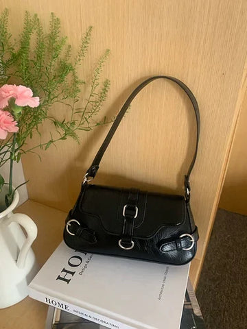 Fashion Design Women's Small Handbags Hot Girls Underarm Bag Casual Tote Purse Female Pu Leather Shoulder Crossbody Bags