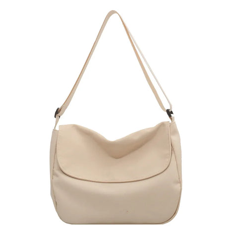 Solid Color Women Crossbody Bag Simple Ladies Shoulder Bag Waterproof Nylon Women'S Handbags Fashion Messenger Bag Women сумка