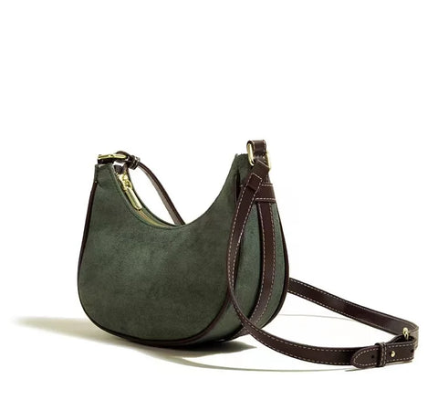 Casual Green Underarm Bag Women New Vintage Hot Girls Leather Solid Shoulder Bag Female Retro Elegant Y2k Handbag Purse