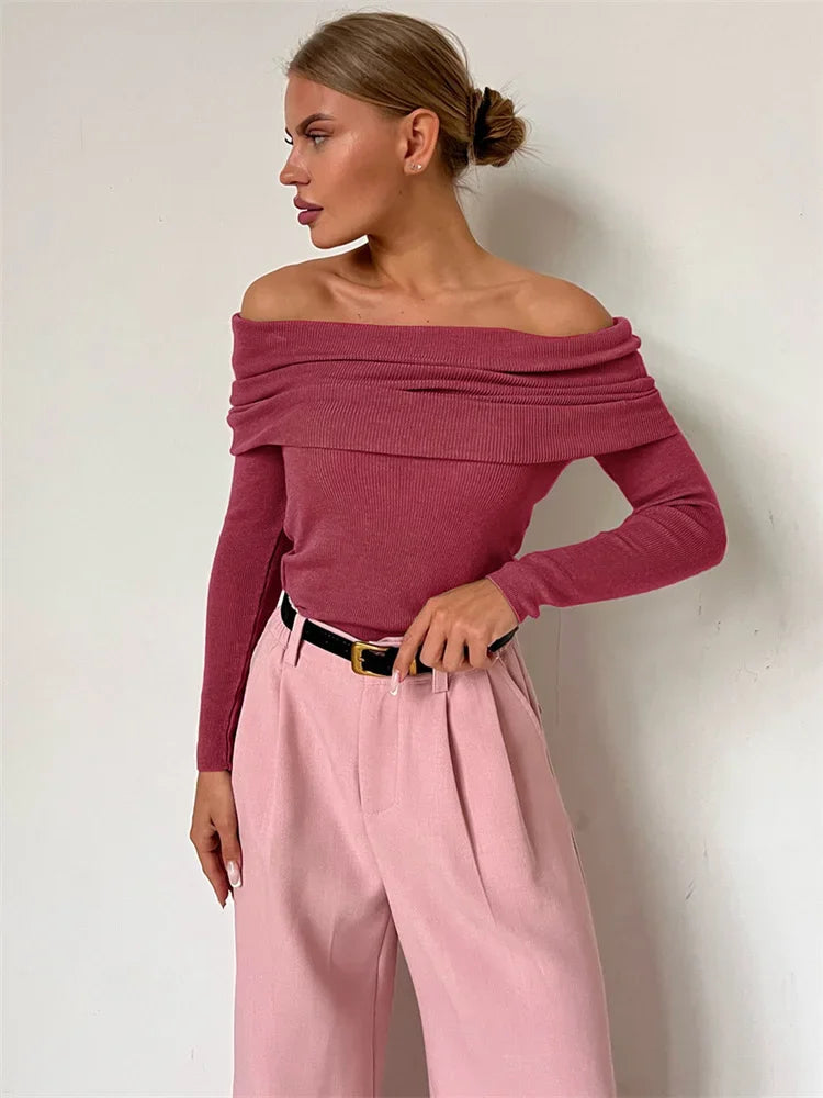 Sexy Knit Pullover Sweater For Women Mesh See-Through Long Sleeve Backless Y2k Top Fashion Knitwear Pullover