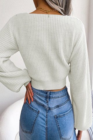 Pbong - White Sexy Solid With Bow V Neck Tops