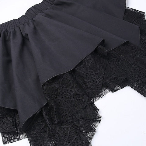 Goth Girl Gothic Lolita Sexy Y2K Year 2000 Skirt Masquerade Women's Costume Vintage Cosplay Party / Evening Skirt Masquerade