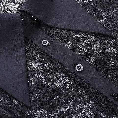 Goth Girl Gothic Lolita Sexy Y2K Year 2000 Blouse / Shirt Masquerade Women's Costume Vintage Cosplay Party / Evening Blouses Masquerade