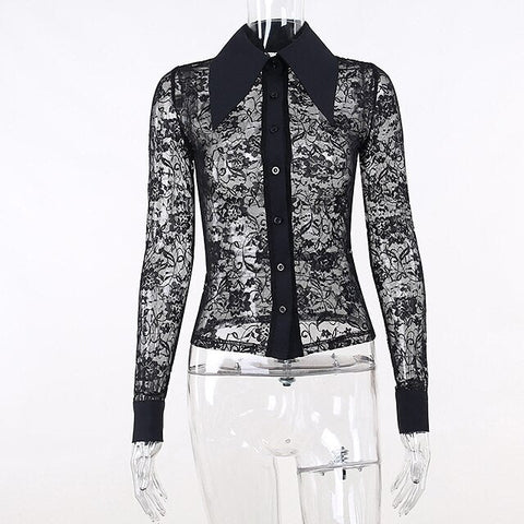Goth Girl Gothic Lolita Sexy Y2K Year 2000 Blouse / Shirt Masquerade Women's Costume Vintage Cosplay Party / Evening Blouses Masquerade