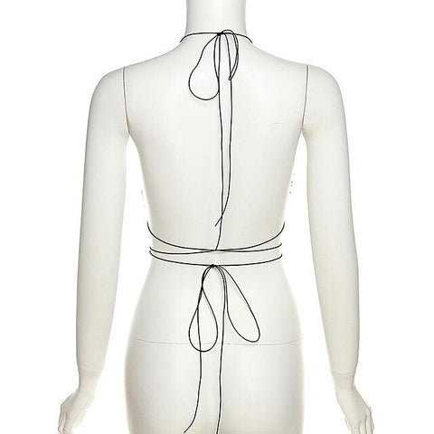 Y2K Vintage Retro Bra Top Women's Costume Vintage Cosplay Party / Evening Club Music Festival Top