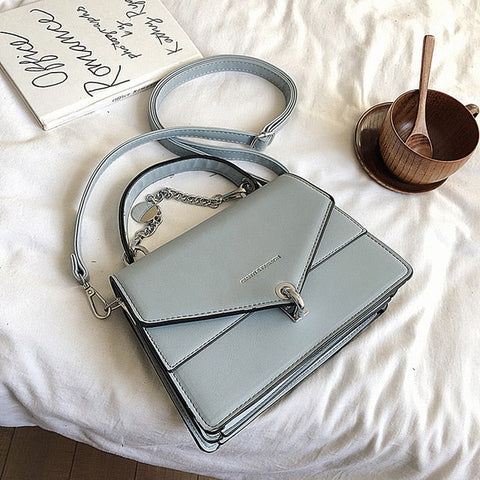 Small Square Bags For Women Messenger Bag Chains Girl's Handbag Casual Wild Lady Shoulder Bag Cross Body Female Bag Black