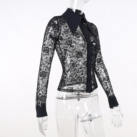 Goth Girl Gothic Lolita Sexy Y2K Year 2000 Blouse / Shirt Masquerade Women's Costume Vintage Cosplay Party / Evening Blouses Masquerade