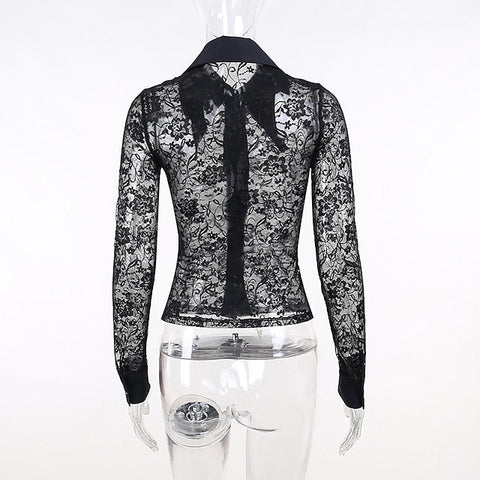 Goth Girl Gothic Lolita Sexy Y2K Year 2000 Blouse / Shirt Masquerade Women's Costume Vintage Cosplay Party / Evening Blouses Masquerade