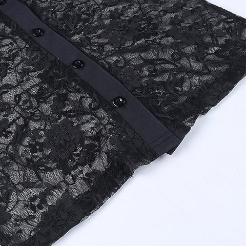Goth Girl Gothic Lolita Sexy Y2K Year 2000 Blouse / Shirt Masquerade Women's Costume Vintage Cosplay Party / Evening Blouses Masquerade