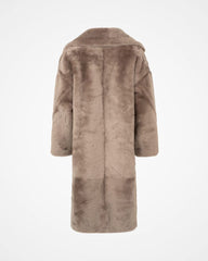 Warm Long Shearling Overcoat Teddy Outerwear